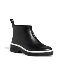 Chanel Rubber Short Boots Rain Black G45076B 13298 94305