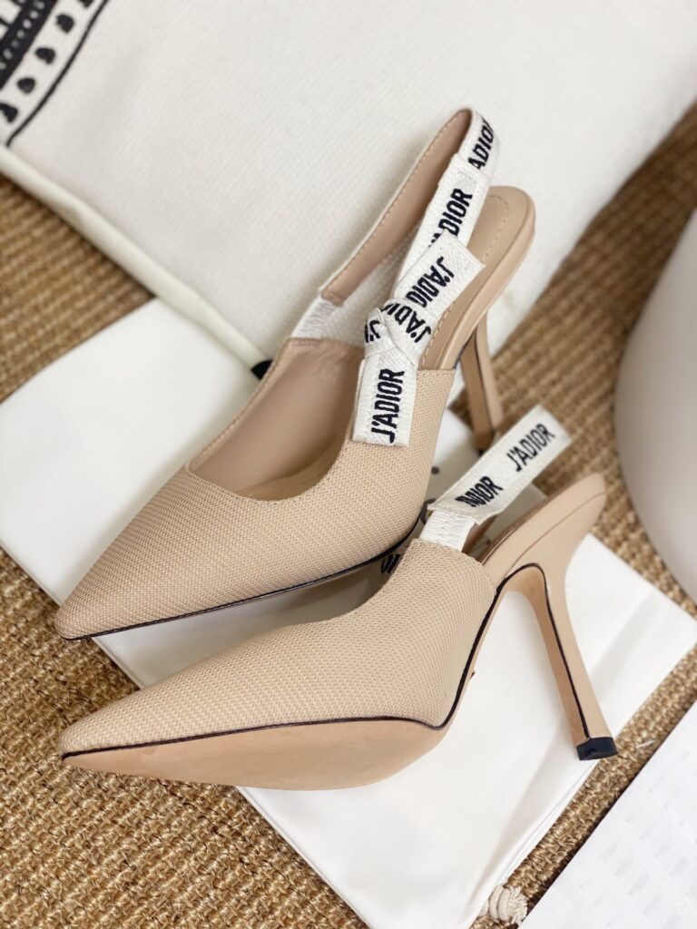 Dior J'Adior Slingback Pump Nude Technical Fabric Kdc201Tfl S21U - Image 4