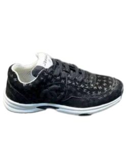 Chanel Cc Embossed Logo Suede Black