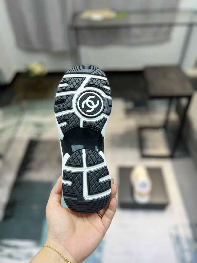 Chanel Coton Tweed Suede Calfskin Sneakers Pink G38299 Y56627 K6020 - Image 9