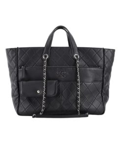 Chanel Ultra Pocket Tote Black 37Cm