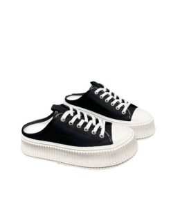 Chanel Platform Shoes Black