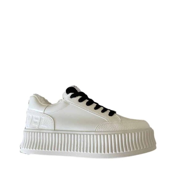 Chanel Winter Fur Sneakers White