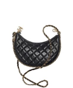 Chanel Small Hobo Bag Black 20Cm As3917 B10551 94305