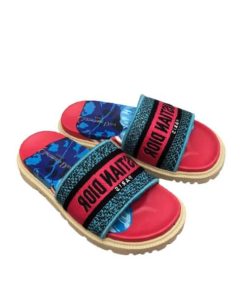 Dior Dway Slipper Red Multicolor