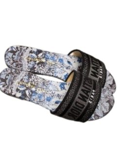 Dior Dway Slide Blue And Black