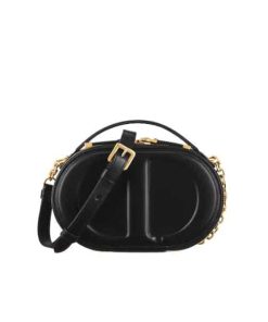Dior Cd Signature Oval Camera Bag Black 18Cm S2201Umfvm900