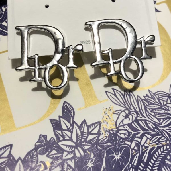 Dior Logo Earrings - Image 2