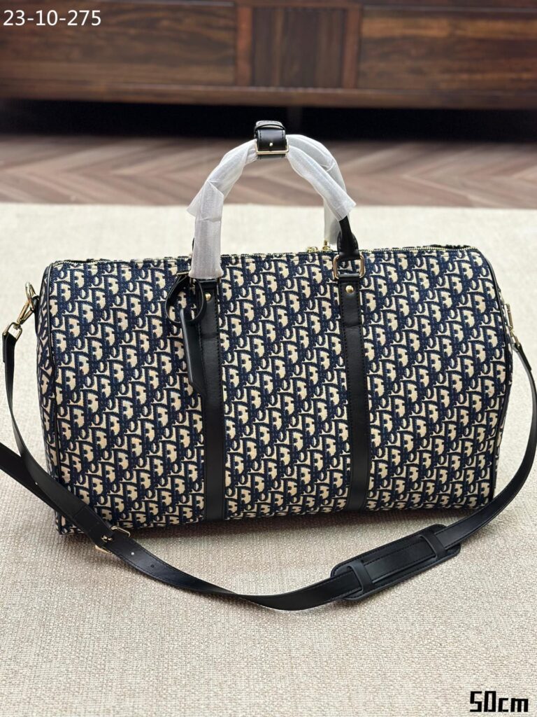 Dior Lingot 50 Bag Beige And Black 5Ocm 1Addu115Yky H27E - Image 2