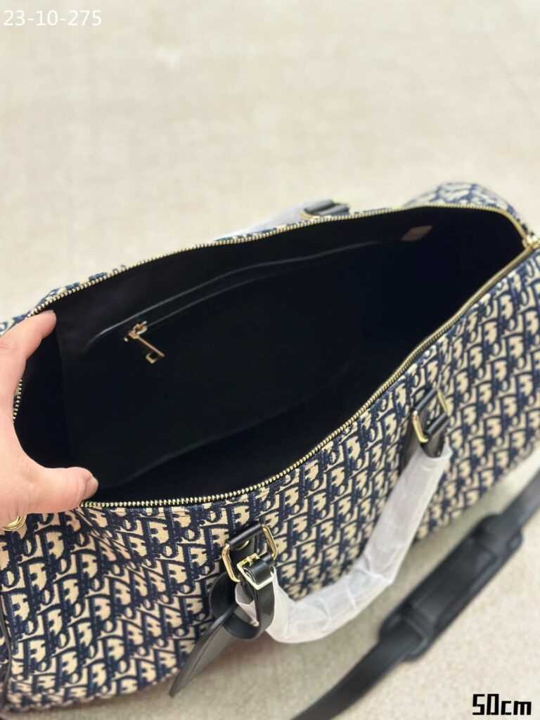 Dior Lingot 50 Bag Beige And Black 5Ocm 1Addu115Yky H27E - Image 6