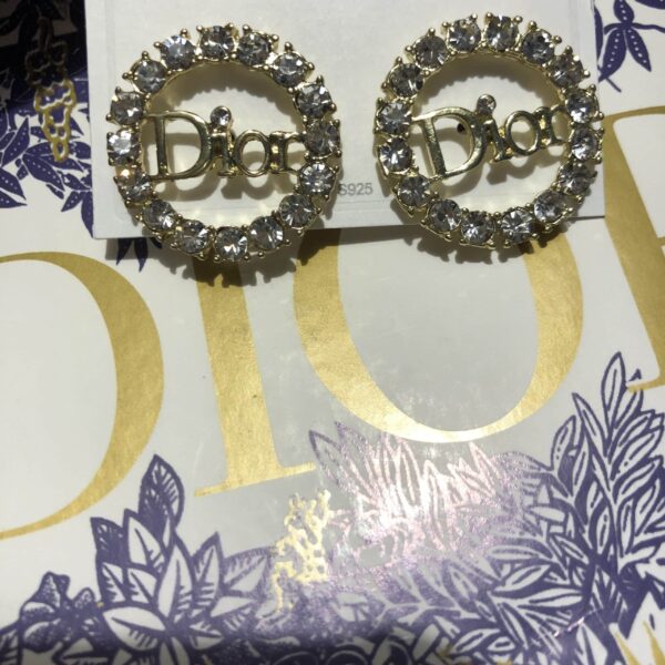 Dior Earrings Gold - Image 2