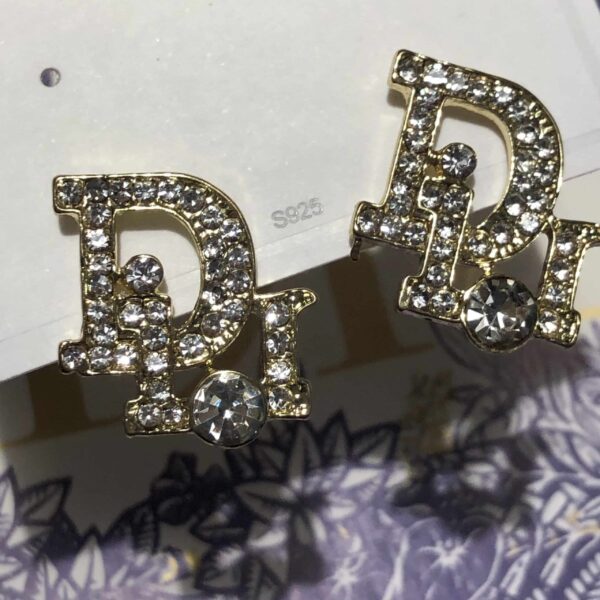Dior Logo Earrings - Image 2