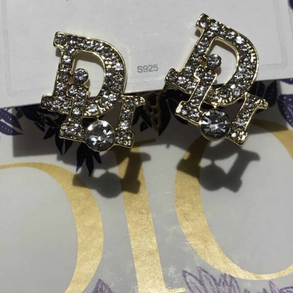 Dior Logo Earrings - Image 3