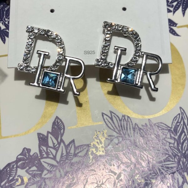 Dior Logo Earrings - Image 2