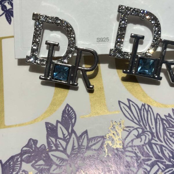 Dior Logo Earrings - Image 3