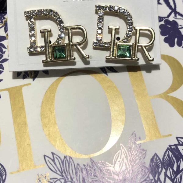 Dior Logo Earrings - Image 2