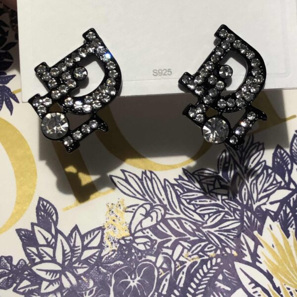 Dior Logo Earrings - Image 3