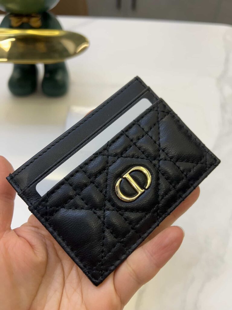 Dior Caro Five Slot Card Holder Black 11Cm S5130Uwhc M900 - Image 7