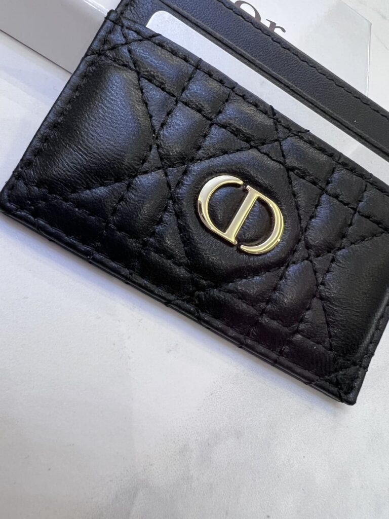 Dior Caro Five Slot Card Holder Black 11Cm S5130Uwhc M900 - Image 5