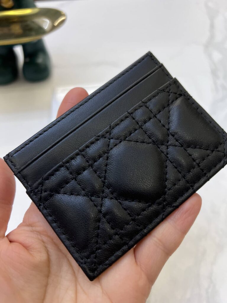 Dior Caro Five Slot Card Holder Black 11Cm S5130Uwhc M900 - Image 4