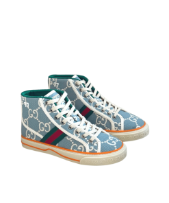 Gucci Tennis 1977 High Top Sneaker Light Blue