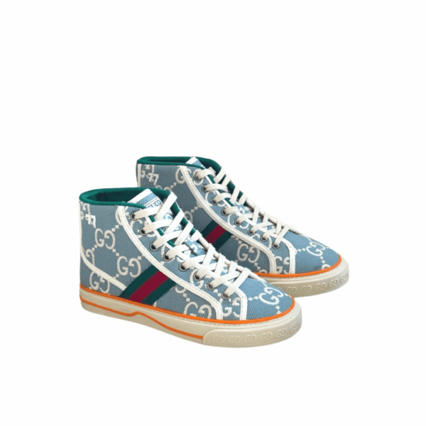 Gucci Tennis 1977 High Top Sneaker Light Blue