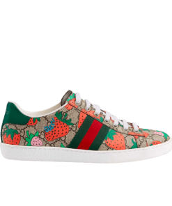 Gucci Wmns Ace Strawberry Beige 433900 G2210 8960
