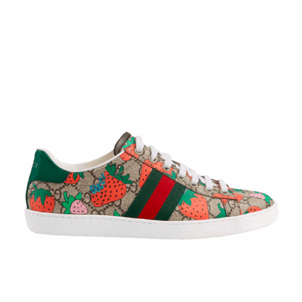 Gucci Wmns Ace Strawberry Beige 433900 G2210 8960