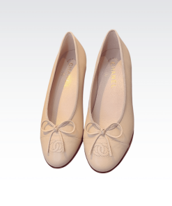 Chanel Classic Ballet Ivory Women'S Sandals