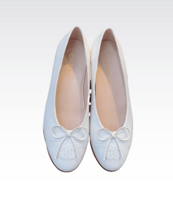 Chanel Classic Women'S Ballet White Sandals
