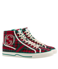Gucci Tennis 1977 High Top Sneaker Red 644737 2Kt30 8262