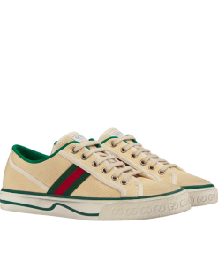 Gucci Women'S Tennis 1977 Sneaker Butter Cotton 606110 Gzo30 9361