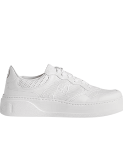 Gucci Gg Embroided Sneaker White 669582-1Xl1- 9014