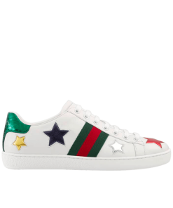 Gucci Wmns Ace "Stars" Sneaker White 454562-Dop50-9076