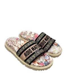 Dior Dway D'Jardin D'Hiver Motif Slipper