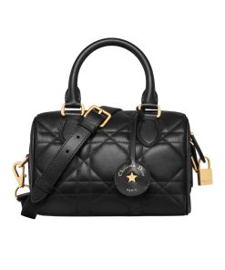Dior Groove 20 Bag Macrocannage Calfskin Black 20Cm M1364Ubol M900