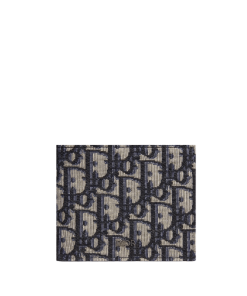 Dior Wallet Beige And Black Dior Oblique Jacquard 11Cm 2Obbh027Yse H05E