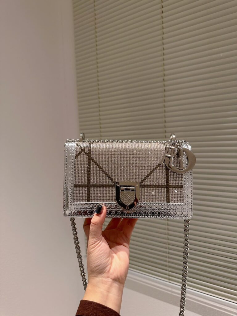 Dior Diorama Bullion White And Silver Bag 21Cm - Image 8
