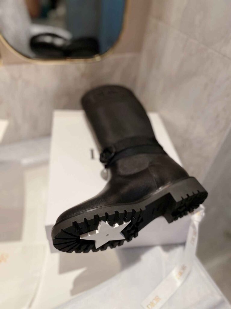 Dior D Major Boot Fabric And Calfskin In Black And Black - Image 7