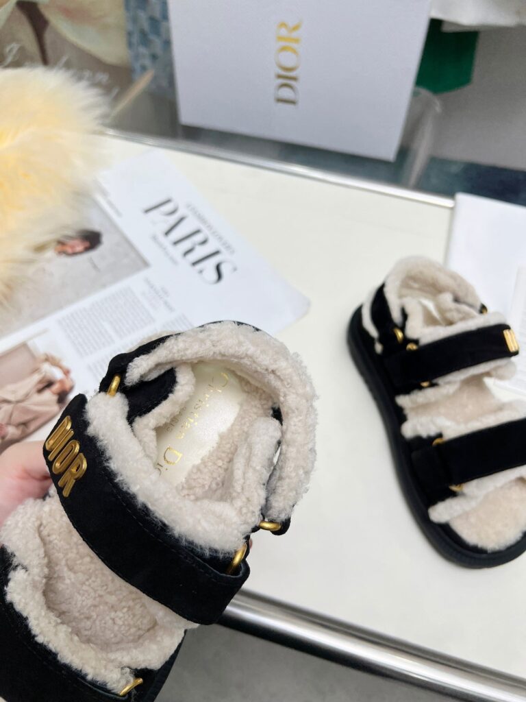 Dior Dioract Sandal Goat Suede Black - Image 7