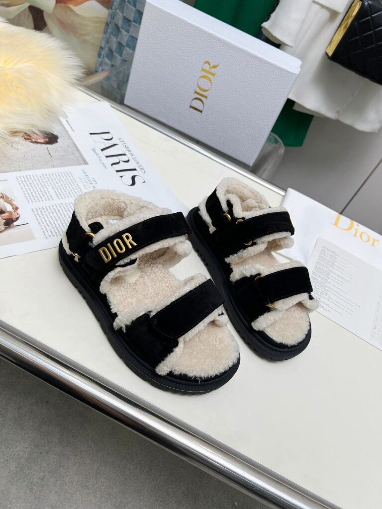 Dior Dioract Sandal Goat Suede Black - Image 4