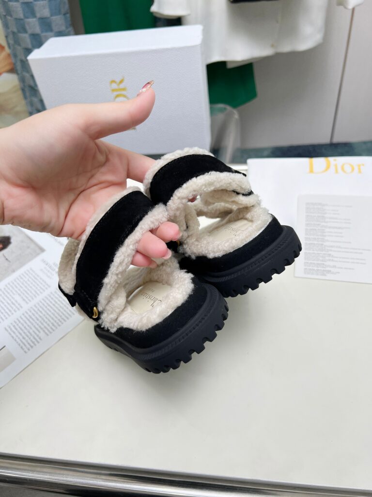 Dior Dioract Sandal Goat Suede Black - Image 3