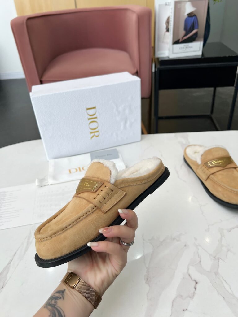 Dior Boy Mule Suede Goatskin Beige Kdb922Sku S43M - Image 7