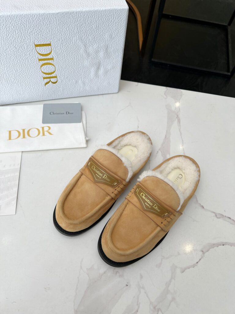 Dior Boy Mule Suede Goatskin Beige Kdb922Sku S43M - Image 8