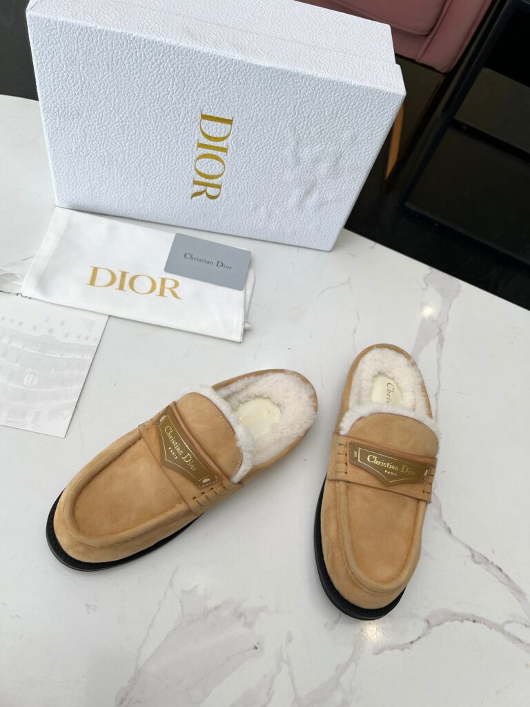 Dior Boy Mule Suede Goatskin Beige Kdb922Sku S43M - Image 6