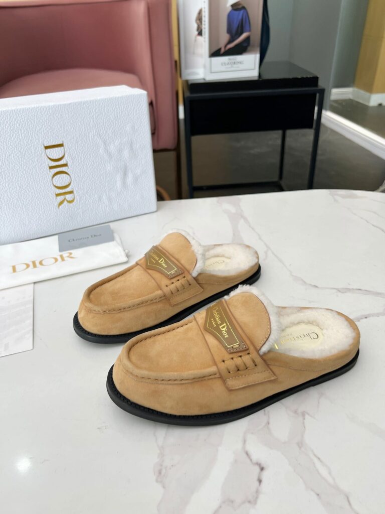 Dior Boy Mule Suede Goatskin Beige Kdb922Sku S43M - Image 5