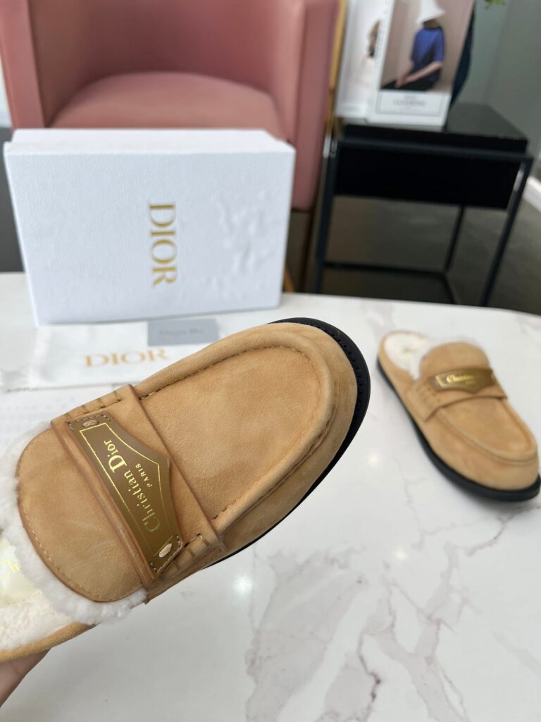 Dior Boy Mule Suede Goatskin Beige Kdb922Sku S43M - Image 3
