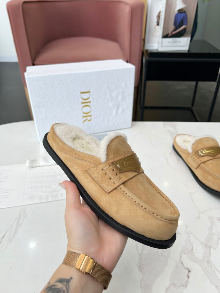 Dior Boy Mule Suede Goatskin Beige Kdb922Sku S43M - Image 2