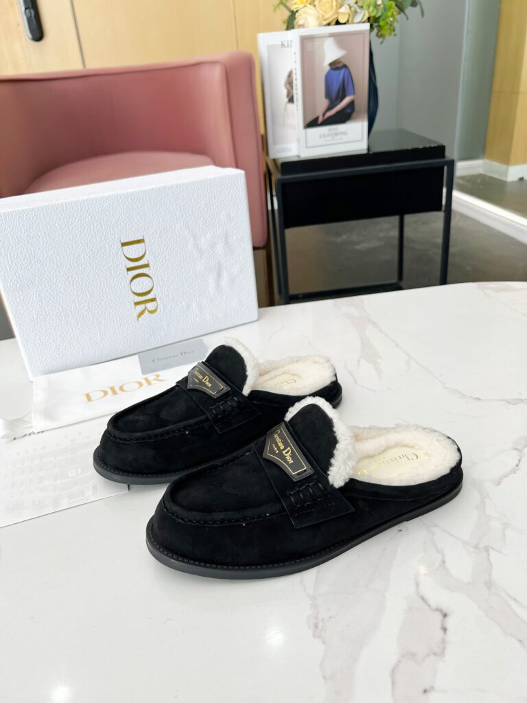 Dior Boy Mule Suede Goatskin Black Kdb922Sku S900 - Image 9