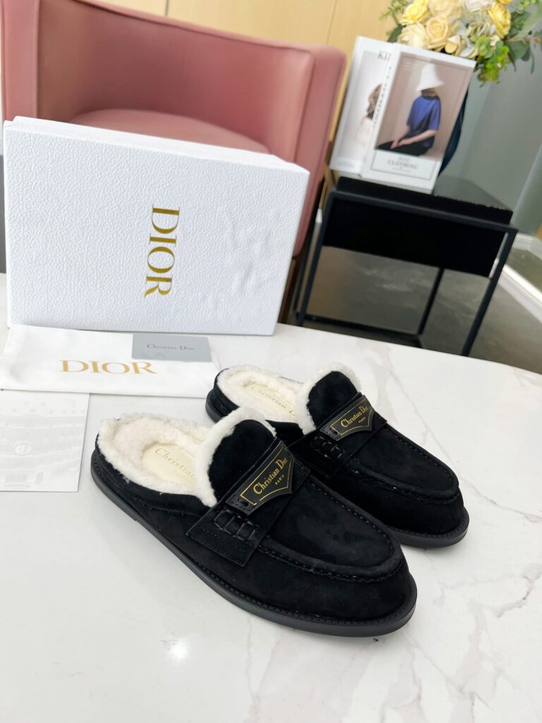 Dior Boy Mule Suede Goatskin Black Kdb922Sku S900 - Image 2